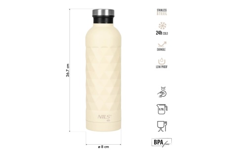 BUTELKA TURYSTYCZNA 750ML BEŻOWA NC3805 /NILS CAMP