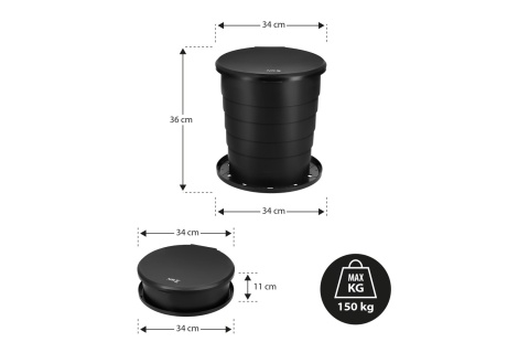 TOALETA TURYSTYCZNA PRZENOŚNA SKŁADANA NC0024 /NILS CAMP