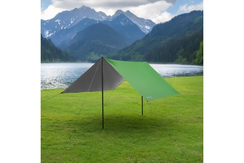 PŁACHTA BIWAKOWA KEMPINGOWA 300X300 CM ZIELONA NC17107 TARP /NILS CAMP