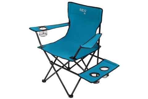 KRZESŁO TURYSTYCZNE NIEBIESKO-SZARE NC3301 /NILS CAMP