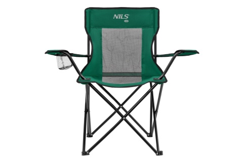 KRZESŁO TURYSTYCZNE ZIELONO-CZARNY NC3302 /NILS CAMP