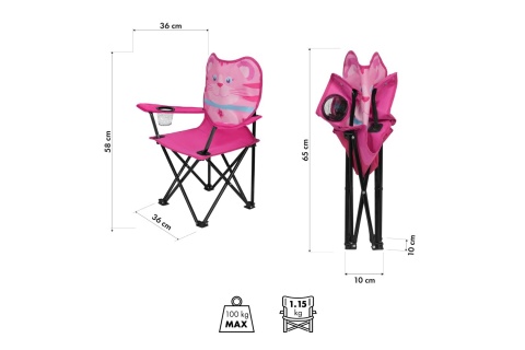 KRZESŁO SKŁADANE CAT NC3305 /NILS FUN