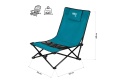 KRZESŁO PLAŻOWE NIEBIESKO CZARNE NC3306 /NILS CAMP