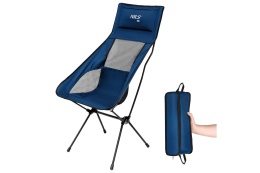 KRZESŁO SKŁADANE ULTRALIGHT GRANATOWE NC3322 /NILS CAMP