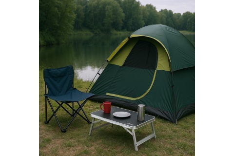 STÓŁ TURYSTYCZNY SKŁADANY NISKI 50X30X20 CM SZARY NC3403 /NILS CAMP