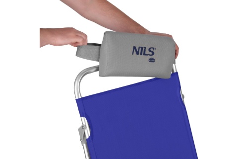 KRZESŁO TURYSTYCZNE 2W1 SKŁADANE NIEBIESKO-SZARE NC3502 /NILS CAMP