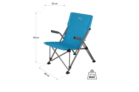 KRZESŁO TURYSTYCZNE NIEBIESKIE NC3704 /NILS CAMP