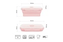 POJEMNIK/LUNCH BOX SKŁADANY RÓŻOWY 500ML NC4105 /NILS CAMP POJEMNIK/LUNCH BOX SKŁADANY RÓŻOWY 500ML NC4105 /NILS CAMP
