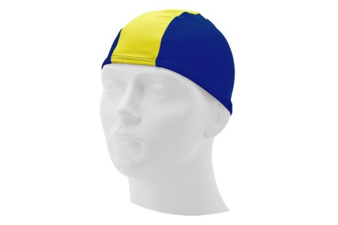 CZEPEK PŁYWACKI LYCRA ROZMIAR:3 - GRANATOWO-ŻÓŁTY /ALLTOSWIM