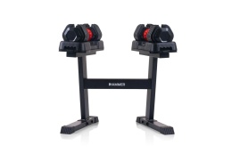 HANTLE REGULOWANE ZE STOJAKIEM ZESTAW 2X25 KG STRONGLOCK 4.0 HAMMER