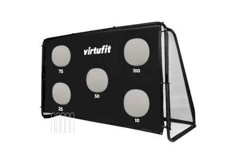 BRAMKA PIŁKARSKA PRO Z MATĄ DO STRZELANIA - 300 X 200 CM /VIRTUFIT
