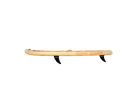 DESKA SUP POMARAŃCZOWA - Z ŻAGLEM WIATROWYM I AKCESORIAMI - SURFER 305 /VIRTUFIT