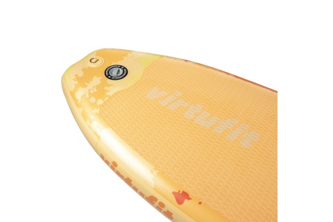 DESKA SUP POMARAŃCZOWA - Z ŻAGLEM WIATROWYM I AKCESORIAMI - SURFER 305 /VIRTUFIT