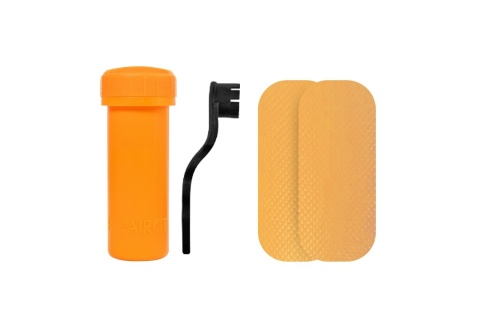 DESKA SUP POMARAŃCZOWA - Z ŻAGLEM WIATROWYM I AKCESORIAMI - SURFER 305 /VIRTUFIT