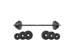 SZTANGA I TALERZE ZESTAW DO TRENINGU SIŁOWEGO I FITNESS - 20 KG /VIRTUFIT