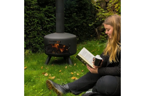 KOMINEK OGRODOWY BONGIRO CZARNY /BONFEU