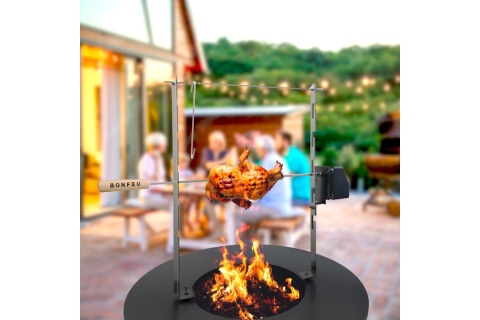 STELAŻ Z ROŻNEM DO PLANCHY /BONFEU