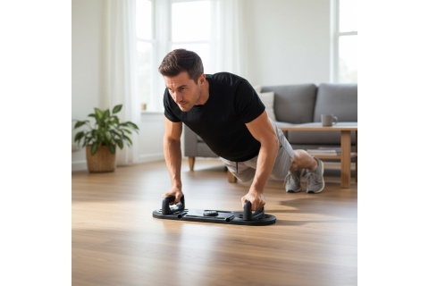 DESKA DO ĆWICZEŃ WIELOFUNKCYJNA POMPKI MIĘŚNE BRZUCHA I Z LINKAMI 3W1 DBP02 /HMS